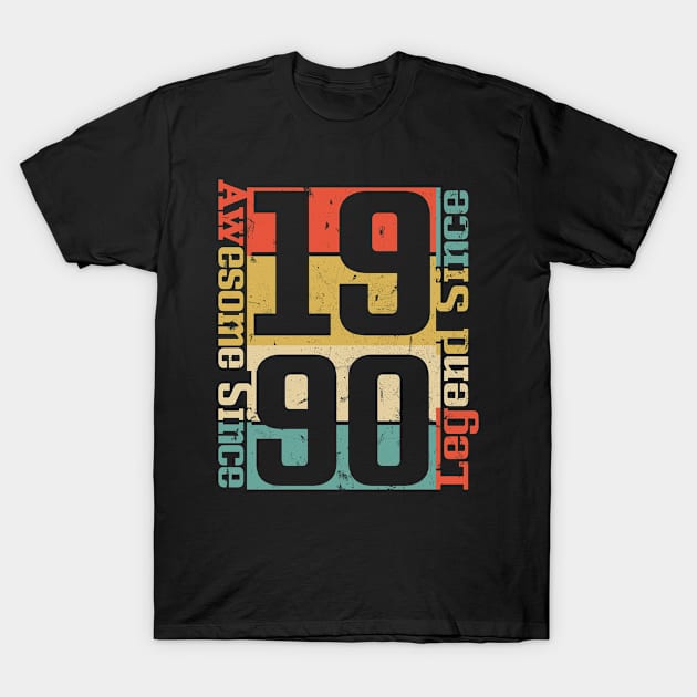 Awesome Since 1990. 30th Birthday Gift Idea T-Shirt by FromHamburg